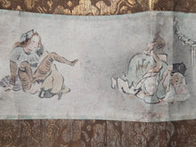 Load image into Gallery viewer, A Shunga Emakimono of Yokai, Legendary Creatures, Kami, and the Buddha, Circa 1800-1850. A Rare and Rather Unusual Erotic Scroll Featuring Twelve Pairings of Monsters and Deities