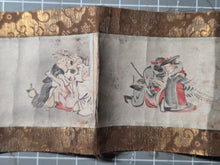 Load image into Gallery viewer, A Shunga Emakimono of Yokai, Legendary Creatures, Kami, and the Buddha, Circa 1800-1850. A Rare and Rather Unusual Erotic Scroll Featuring Twelve Pairings of Monsters and Deities