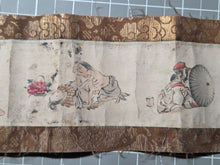 Load image into Gallery viewer, A Shunga Emakimono of Yokai, Legendary Creatures, Kami, and the Buddha, Circa 1800-1850. A Rare and Rather Unusual Erotic Scroll Featuring Twelve Pairings of Monsters and Deities