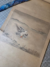 Load image into Gallery viewer, Kano School Emakimono, Circa 1750-1800. A Beautiful Handscroll of Fifteen Paintings and One Sketch, Largely Landscapes and Nature Scenes with Animals
