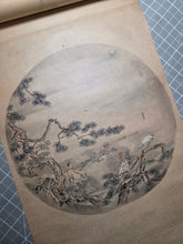 Load image into Gallery viewer, Kano School Emakimono, Circa 1750-1800. A Beautiful Handscroll of Fifteen Paintings and One Sketch, Largely Landscapes and Nature Scenes with Animals