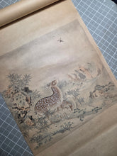 Load image into Gallery viewer, Kano School Emakimono, Circa 1750-1800. A Beautiful Handscroll of Fifteen Paintings and One Sketch, Largely Landscapes and Nature Scenes with Animals
