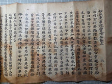 Load image into Gallery viewer, Myoho Renge Kyo, not after 1670. A Rare Woodblock Printed Set of the Lotus Sutra, Circa 1550-1670. Eight Scrolls Beautifully Printed on Mulberry Paper, in Eight Volumes