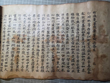 Load image into Gallery viewer, Myoho Renge Kyo, not after 1670. A Rare Woodblock Printed Set of the Lotus Sutra, Circa 1550-1670. Eight Scrolls Beautifully Printed on Mulberry Paper, in Eight Volumes