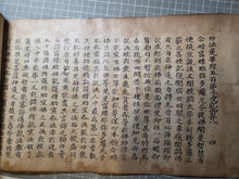 Load image into Gallery viewer, Myoho Renge Kyo, not after 1670. A Rare Woodblock Printed Set of the Lotus Sutra, Circa 1550-1670. Eight Scrolls Beautifully Printed on Mulberry Paper, in Eight Volumes