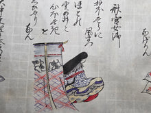 Load image into Gallery viewer, Sanjurokkasen Emakimono (Thirty-Six Immortals of Poetry Picture Scroll), Circa 1800-1850. A Rather Charming Handscroll Edition of this Poetical work, with 36 Paintings of Poets and Calligraphy