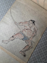 Load image into Gallery viewer, A Monumental Emakimono Handscroll of Preliminary Sketches and Paintings by Various Kano School Members, With Examples Transposed and Compiled into Handscroll Format, Circa 1650-1840. 17 Meters With Hundreds of Different Figures&nbsp;