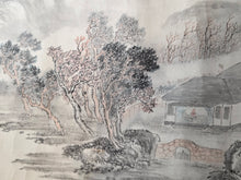 Load image into Gallery viewer, A Monumental Emakimono Handscroll of Paintings and Calligraphy, Circa 1800-1890. A Near 13 Meter Scroll of Nanga Paintings and Beautiful Calligraphy by Confucian Scholars and Southern School Artists