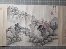 Load image into Gallery viewer, A Monumental Emakimono Handscroll of Paintings and Calligraphy, Circa 1800-1890. A Near 13 Meter Scroll of Nanga Paintings and Beautiful Calligraphy by Confucian Scholars and Southern School Artists