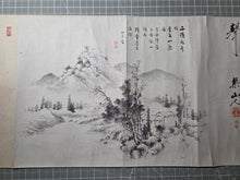 Load image into Gallery viewer, A Monumental Emakimono Handscroll of Paintings and Calligraphy, Circa 1800-1890. A Near 13 Meter Scroll of Nanga Paintings and Beautiful Calligraphy by Confucian Scholars and Southern School Artists