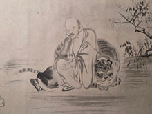 Load image into Gallery viewer, Kano Uyasunobu Emaki (Kano Yasunobu Picture Scroll), Circa 1660-1670. A Monumental Emakimono Handscroll with Fourteen Beautiful, and Large Ink Wash Paintings, totalling 12 Meters. Great Creatures, Landscapes, and More