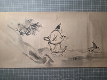 Load image into Gallery viewer, Kano Uyasunobu Emaki (Kano Yasunobu Picture Scroll), Circa 1660-1670. A Monumental Emakimono Handscroll with Fourteen Beautiful, and Large Ink Wash Paintings, totalling 12 Meters. Great Creatures, Landscapes, and More