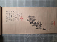 Load image into Gallery viewer, A Beautiful Handscroll of Calligraphy and Paintings, Being Masterful Copies after Several Great Calligraphy and Tea Masters of the Late Muromachi and Early Edo Periods, Circa 1650-1700. Twelve Examples of Paintings and Calligraphy
