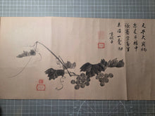 Load image into Gallery viewer, A Beautiful Handscroll of Calligraphy and Paintings, Being Masterful Copies after Several Great Calligraphy and Tea Masters of the Late Muromachi and Early Edo Periods, Circa 1650-1700. Twelve Examples of Paintings and Calligraphy