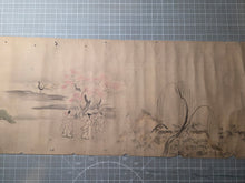 Load image into Gallery viewer, Kanō-ha Nihon Fūkeizu Makimono (Kano School Japanese Landscape Scroll), Circa 1650-1750. A Beautiful Landscape Emakimono Handscroll on Silk