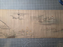 Load image into Gallery viewer, Kanō-ha Nihon Fūkeizu Makimono (Kano School Japanese Landscape Scroll), Circa 1650-1750. A Beautiful Landscape Emakimono Handscroll on Silk