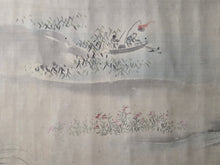 Load image into Gallery viewer, Kanō-ha Nihon Fūkeizu Makimono (Kano School Japanese Landscape Scroll), Circa 1650-1750. A Beautiful Landscape Emakimono Handscroll on Silk