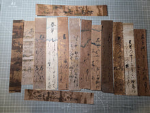 Load image into Gallery viewer, A Selection of Forty Unidentified Tanzaku Poetry Strips by Numerous Calligraphers, Circa 1336-1650. Illuminated Manuscripts on Paper