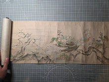 Load image into Gallery viewer, Shiki kachō-zu zō (Flowers and Birds of the Four Seasons), 1805-1848. A Lavishly Painted Emakimono Landscape Handscroll with Vibrantly Colored Birds, Flowers and Nature, Nearly Seven Meters Long