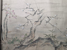Load image into Gallery viewer, Shiki kachō-zu zō (Flowers and Birds of the Four Seasons), 1805-1848. A Lavishly Painted Emakimono Landscape Handscroll with Vibrantly Colored Birds, Flowers and Nature, Nearly Seven Meters Long