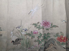 Load image into Gallery viewer, Shiki kachō-zu zō (Flowers and Birds of the Four Seasons), 1805-1848. A Lavishly Painted Emakimono Landscape Handscroll with Vibrantly Colored Birds, Flowers and Nature, Nearly Seven Meters Long