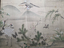 Load image into Gallery viewer, Shiki kachō-zu zō (Flowers and Birds of the Four Seasons), 1805-1848. A Lavishly Painted Emakimono Landscape Handscroll with Vibrantly Colored Birds, Flowers and Nature, Nearly Seven Meters Long