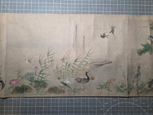Load image into Gallery viewer, Shiki kachō-zu zō (Flowers and Birds of the Four Seasons), 1805-1848. A Lavishly Painted Emakimono Landscape Handscroll with Vibrantly Colored Birds, Flowers and Nature, Nearly Seven Meters Long