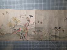Load image into Gallery viewer, Shiki kachō-zu zō (Flowers and Birds of the Four Seasons), 1805-1848. A Lavishly Painted Emakimono Landscape Handscroll with Vibrantly Colored Birds, Flowers and Nature, Nearly Seven Meters Long