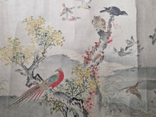 Load image into Gallery viewer, Shiki kachō-zu zō (Flowers and Birds of the Four Seasons), 1805-1848. A Lavishly Painted Emakimono Landscape Handscroll with Vibrantly Colored Birds, Flowers and Nature, Nearly Seven Meters Long