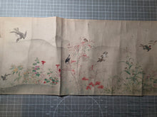 Load image into Gallery viewer, Shiki kachō-zu zō (Flowers and Birds of the Four Seasons), 1805-1848. A Lavishly Painted Emakimono Landscape Handscroll with Vibrantly Colored Birds, Flowers and Nature, Nearly Seven Meters Long