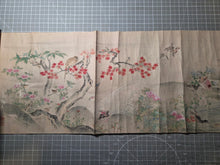 Load image into Gallery viewer, Shiki kachō-zu zō (Flowers and Birds of the Four Seasons), 1805-1848. A Lavishly Painted Emakimono Landscape Handscroll with Vibrantly Colored Birds, Flowers and Nature, Nearly Seven Meters Long