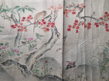 Load image into Gallery viewer, Shiki kachō-zu zō (Flowers and Birds of the Four Seasons), 1805-1848. A Lavishly Painted Emakimono Landscape Handscroll with Vibrantly Colored Birds, Flowers and Nature, Nearly Seven Meters Long