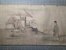 Load image into Gallery viewer, Kanō-ha Emakimono (Kano School Emakimono), Circa 1635-1685. Twelve Beautiful Silk Paintings in the Style of an Early Head of the Kano School of Art, Seven Meters Long