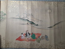 Load image into Gallery viewer, Jū ni-kagetsu Nenjū Gyōji Emakimono Eiichi chō (The Twelve Months of the Year Events Picture Scroll by Hanabusa Itchō), Circa 1680-1724. 12 Beautiful Paintings, Lavishly Decorated and Illuminated in the Style of a Nara Emaki. Over Six Meters Long