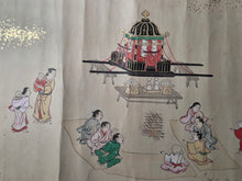 Load image into Gallery viewer, Jū ni-kagetsu Nenjū Gyōji Emakimono Eiichi chō (The Twelve Months of the Year Events Picture Scroll by Hanabusa Itchō), Circa 1680-1724. 12 Beautiful Paintings, Lavishly Decorated and Illuminated in the Style of a Nara Emaki. Over Six Meters Long