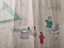 Load image into Gallery viewer, Jū ni-kagetsu Nenjū Gyōji Emakimono Eiichi chō (The Twelve Months of the Year Events Picture Scroll by Hanabusa Itchō), Circa 1680-1724. 12 Beautiful Paintings, Lavishly Decorated and Illuminated in the Style of a Nara Emaki. Over Six Meters Long