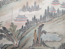 Load image into Gallery viewer, Tentaizan Zenzu (A Complete Map of Mt. Tiantai), Circa 1800-1868. An Emakimono Handscroll Depicting a Magnificent Landscape View of Tiantai Mountain, painted in the Southern School Style