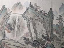 Load image into Gallery viewer, Tentaizan Zenzu (A Complete Map of Mt. Tiantai), Circa 1800-1868. An Emakimono Handscroll Depicting a Magnificent Landscape View of Tiantai Mountain, painted in the Southern School Style