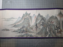 Load image into Gallery viewer, Tentaizan Zenzu (A Complete Map of Mt. Tiantai), Circa 1800-1868. An Emakimono Handscroll Depicting a Magnificent Landscape View of Tiantai Mountain, painted in the Southern School Style