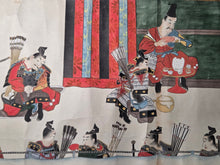 Load image into Gallery viewer, Go-Sannen Kassen Ekotoba (Scroll of the Latter Three Years' War), Circa 1800-1850. An Emakimono Picture Scroll of the Gosannen War, Containing the First Two Large Sections from Volume 1 of 3