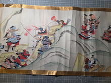 Load image into Gallery viewer, Go-Sannen Kassen Ekotoba (Scroll of the Latter Three Years' War), Circa 1800-1850. An Emakimono Picture Scroll of the Gosannen War, Containing the First Two Large Sections from Volume 1 of 3