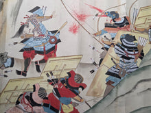 Load image into Gallery viewer, Go-Sannen Kassen Ekotoba (Scroll of the Latter Three Years' War), Circa 1800-1850. An Emakimono Picture Scroll of the Gosannen War, Containing the First Two Large Sections from Volume 1 of 3