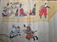 Load image into Gallery viewer, Go-Sannen Kassen Ekotoba (Scroll of the Latter Three Years' War), Circa 1800-1850. An Emakimono Picture Scroll of the Gosannen War, Containing the First Two Large Sections from Volume 1 of 3