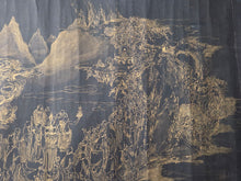 Load image into Gallery viewer, Mó Bē Bōrě Bōluómì Duō Xinjing (The Heart Sutra of the Great Perfection of Wisdom) and Arhats, 1695. Rare Illuminated Manuscript of the Heart Sutra on Silk, with a Detailed Painting of Hundreds of Arhats. With a Lacquerware Box