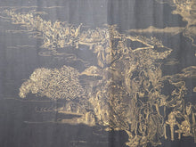 Load image into Gallery viewer, Mó Bē Bōrě Bōluómì Duō Xinjing (The Heart Sutra of the Great Perfection of Wisdom) and Arhats, 1695. Rare Illuminated Manuscript of the Heart Sutra on Silk, with a Detailed Painting of Hundreds of Arhats. With a Lacquerware Box