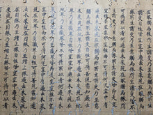 Load image into Gallery viewer, Daihannyaharamita-kyo (The Great Prajñāpāramitā Sūtra Volume 495), Circa 1050-1185. A Rare Heian Period Manuscript in Scroll Format