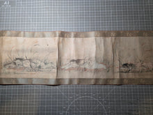 Load image into Gallery viewer, Kusozu Emakimono (The Nine Phases Picture Scroll, Circa 1800-1850. A Handscroll of Ten Paintings on The Nine Stages of Decay, Depicting the Process from when a Beautiful Woman Dies to when she Decays and Ends up in her Grave, Gruesomely Depicted