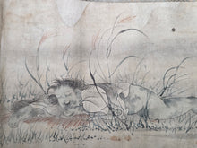 Load image into Gallery viewer, Kusozu Emakimono (The Nine Phases Picture Scroll, Circa 1800-1850. A Handscroll of Ten Paintings on The Nine Stages of Decay, Depicting the Process from when a Beautiful Woman Dies to when she Decays and Ends up in her Grave, Gruesomely Depicted