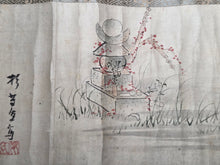 Load image into Gallery viewer, Kusozu Emakimono (The Nine Phases Picture Scroll, Circa 1800-1850. A Handscroll of Ten Paintings on The Nine Stages of Decay, Depicting the Process from when a Beautiful Woman Dies to when she Decays and Ends up in her Grave, Gruesomely Depicted