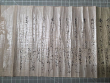 Load image into Gallery viewer, Kamei Kō Hyakunin Isshu (Lord Kamei’s Hundred Poems, Hundred Poets, Circa 1577-1612. A Beautiful Handscroll of Manuscript Calligraphy, on Ten Differently Patterned Sheets, by a Sengoku Daimyo